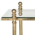 thumbnail image 4 of SAFAVIEH Tait Rustic Solid Coffee Table, Antique Gold/Mirror Top, 4 of 4