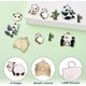 thumbnail image 4 of 32 piezas de dijes de panda y bambú en aleación esmaltada de 8 estilos diferentes, colgantes de animales en oro claro para manualidades: collares, pulseras, llaveros y joyería., 4 of 9