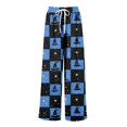 thumbnail image 4 of Women's Halloween Wide Leg Pants with Drawstring Waist, Casual Loose Fit Ghost and Pumpkin Print Lounge Trousers, 4 of 5