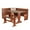 Walnut, variant on Riverbay Furniture Patio Corner Wood Nook Table Booth Bench Dining Set - Natural