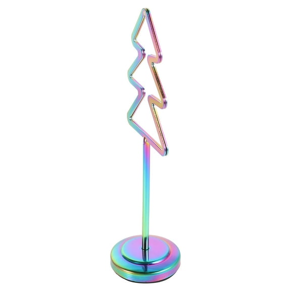 MLINS Stainless Steel Christmas Tree Card Holder for Home Multi Functional Photo and Card Display Stand 4.5 Inches