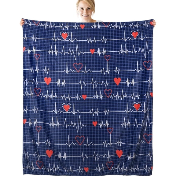 Nurse Gifts Blanket for Women, Super Soft Flannel Nurse Blanket for LPN Nurse, Future Nurse, Appreciation, Graduation, Birthday Gifts for Nursing Students (50"x 60")