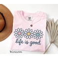 thumbnail image 4 of spring daisy t-shirt, life is good tee, floral graphic, boho flower tee, women’s pastel daisy t-shirt, vintage spring shirt, 4 of 6