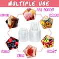 50Pack Clear Plastic Cups with Lids, 6 oz Perfect Mini Parfait Cups