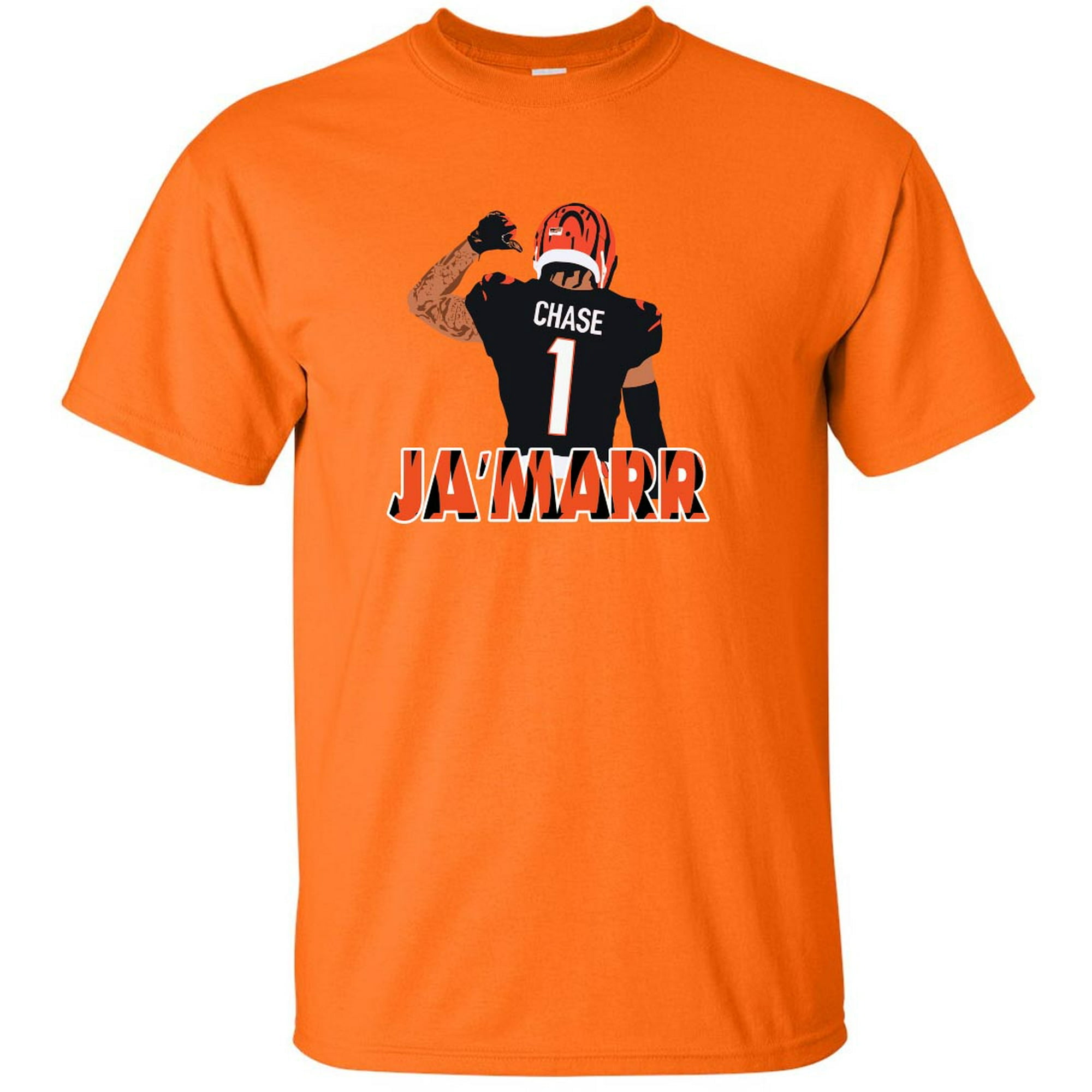 Shedd Shirts Tie-Dye Orange Bengals Ja'Marr Chase Jamarr Pic T-Shirt Adult, Men's, Size: 2XL
