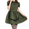 thumbnail image 4 of Conjunto de disfraz de mujer Zulema vestido de Halloween verde traje de cosplay, 4 of 6