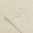 thumbnail image 3 of TWOPAGES Pinch Pleat Drape Cotton Blend Light Filtering Curtain for Bedroom, 1 Panel, 52"x108", Seedpearl, 3 of 6