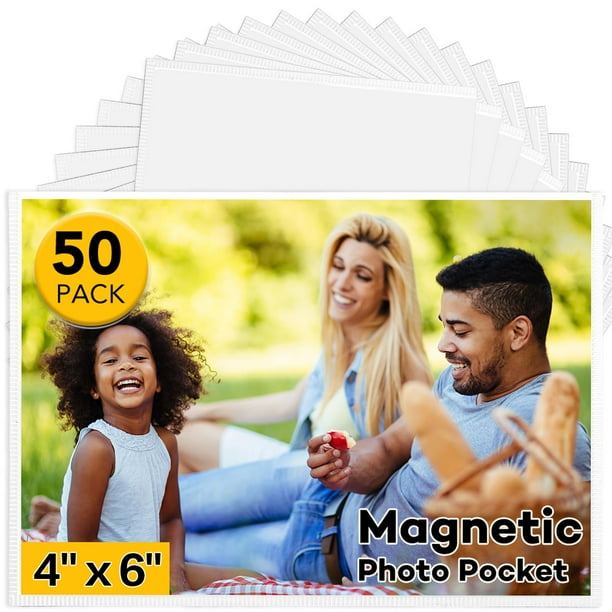 Marco magnético para fotos YixangDD de 4 x 6 pulgadas para nevera (50 Pa)