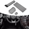 thumbnail image 3 of Gas Brake Pads Set, Accelerator Brake Foot Pedal Stainless Steel Fuel Gas Brake Pads Set Replacement forC E S GLC GLK SLK CLS SL Class, 3 of 8