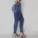 thumbnail image 5 of Gibobby Nuevo lavado Jeans Slim Jeans Fringe Fit Mujer Mujer Casual Jeans de mujer (Azul, M), 5 of 5