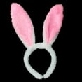 thumbnail image 2 of Pompotops Easter Plush Bunny Ears Headband for Kids Adults Funny Plush Rabbit Ears Hairband Hair Accessories for Gift, 2 of 3