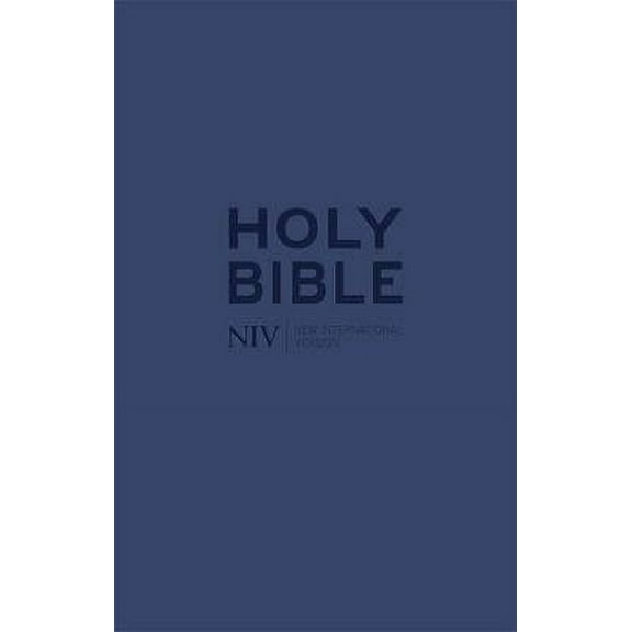 NIV Tiny Navy Soft-tone Bible with Zip (Paperback) by New International Version