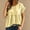 Yellow, variant on Dolkfu Retro Women'S Tops, Tees & Blouses Short Sleeve Crew Neck Pull-on Green Blouses & Tops Solid Casual Modern Green,L