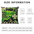 thumbnail image 6 of COMIO St Patricks Day Pillow Covers Saint Patricks Day Decorations Throw Pillow Cover Buffalo Plaid St. Patrick's Day Home Decor Lucky Clover Green Farmhouse Truck Sofa Couch &nbsp;2pc, 6 of 6