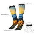 thumbnail image 5 of Bingfone Compression Socks for Women and Men Long Socks for Running Athletic Cycling Nurse-Elegant Sunset Sunflower, 5 of 8