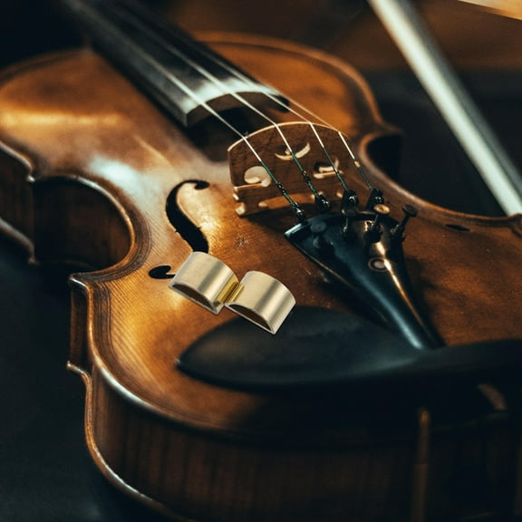 HOMEMAXS 2pcs Violin Bow Ferrule Metal Screw Rings For Bow End Violin Bow Diy Repair Parts Violin Supplies For Bow End Screw Ring Holders Violin Accessory