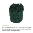 thumbnail image 3 of Uxcell 3.14 inch Wide 10 Yard Lace Ribbon Floral Pattern Dark Green Embroidered Lace Trim for Sewing Making, Gift Wrapping, 3 of 5