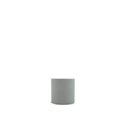 Cylindrical White Terracotta Pot, 2.5"