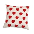 thumbnail image 4 of Funda de almohada bordada con corazón moderno para San Valentín, 17,72 x 17,72 pulgadas Estilo a, 4 of 9