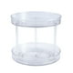 thumbnail image 1 of Bandeja Giratoria De Plástico De Dos Niveles Para Almacenamiento, Organizador Giratorio Para Tocadores De Baño, Encimeras, Armarios Debajo Del Lavabo, Cómodas, Transparente, 1 of 8