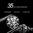 thumbnail image 4 of ZHAOCHENG Anillo de diamantes de imitación de cristal de 2 piezas para decoración de automóviles, decoración de arranque y parada de motor automático, calcomanía de anillo interior de cristal, 4 of 5