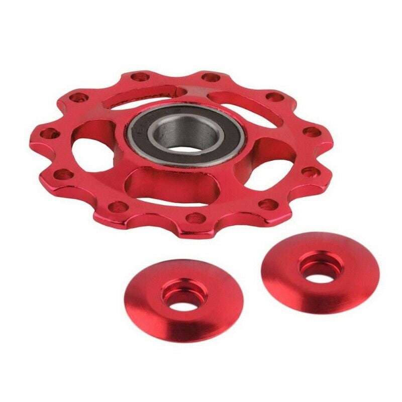 Aluminium Bicycle Jockey Wheel Rear Derailleur Bike w//11T Gear Guide Pulley 5MM