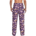 thumbnail image 3 of Daiia Butterflies And Floral Men's Sleep Pant with Pockets and Drawstring,Pajama Pants-Medium, 3 of 9