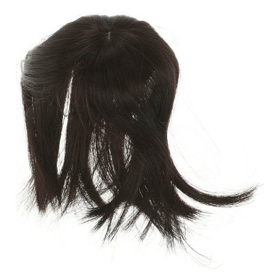 MLINS  Wig to Cover Gray Hair Real Extensions for Women Clips Fake Toppers Short Human Wigs Women's