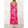 thumbnail image 5 of PRETTYGARDEN Womens Off Shoulder Maxi Summer Dresses Elegant Mesh Aline Swing Ruched Flowy Cocktail Wedding Guest Dress, 5 of 9