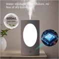 thumbnail image 3 of Small Humidifier, with Colorful LED Lights Diffuser Wireless Air Humidifier 20.29oz Large Capacity Portable Aroma, for Travel, & Small Rooms(White), 3 of 9