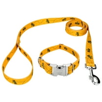 Country Brook Petz® Premium Busy Bee Dog Collar and Leash, Extra Large