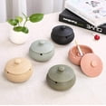 thumbnail image 2 of Outdoor Ashtray with Lids,Ceramic Windproof Cigarettes Ashtray, 2 of 3