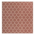 thumbnail image 2 of Unique Loom Outdoor Trellis Collection Area Rug (10' 8" Square Rust Red/Ivory), 2 of 6