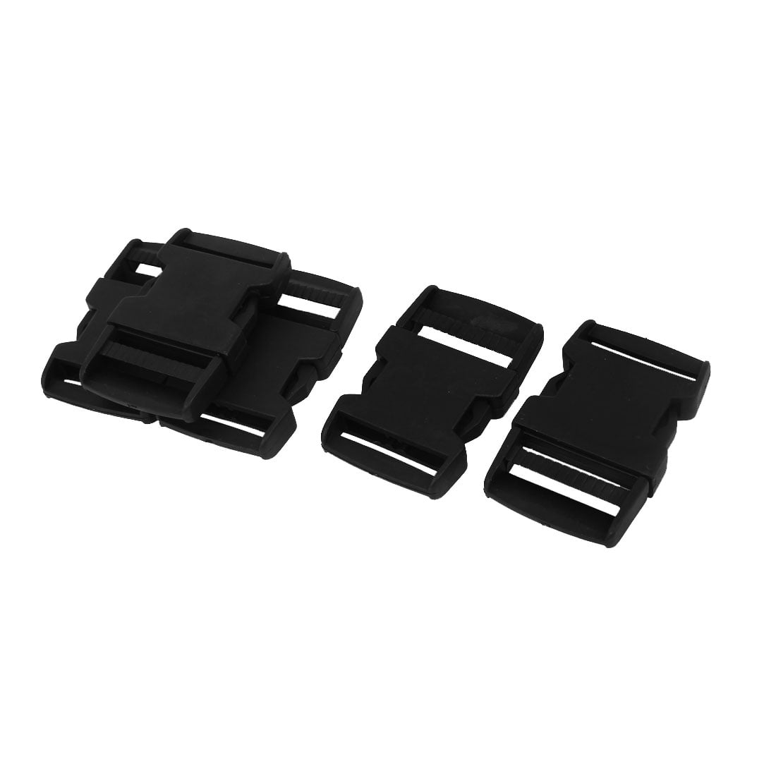 uxcell 3.5cm Replacement Belt Connecting Black Plastic Quick Release Buckle