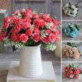 thumbnail image 2 of Aimiya 1 Bouquet Simulation Rose No Watering Vivid Ornamental Bright Color Artificial Flowers Home Beautification, 2 of 10
