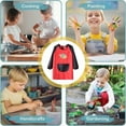 thumbnail image 5 of RUTAYY Children Boys Girls Art Smock Long Sleeve Painting Apron Craft Protective Coverall with Pocket Relaxed Classic Tops, 5 of 5