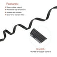 thumbnail image 3 of 30AWG Silicone Ribbon Cable 5Pin 30 Gauge Flat Cable Silicone Wire 7.5m/24.6ft Black Stranded Tinned Copper Wire, 3 of 5