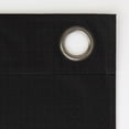 thumbnail image 4 of Sun Zero Bryant 2-Piece Textured Thermal Insulated 100% Blackout  Grommet Top Curtain Panel, Black, 37”W x 63"L, 4 of 9