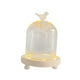 thumbnail image 3 of Cúpula de vidrio transparente, campana de cristal transparente, campana de cristal decorativa creativa para bodas 9x11cm Pájaro, 3 of 9