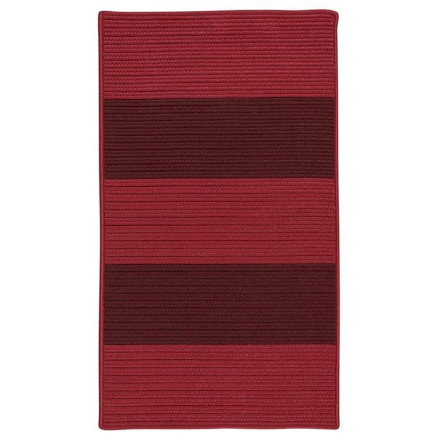 Colonial Mills Tapis NW36R060X096S Newport Zone Rectangulaire Texturée Bande Tapis Tressé Rouge - 5 x 8 Pi.