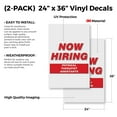 thumbnail image 2 of Now Hiring Physical Therapist Assistants (2-PACK) 24" x 36" Vinyl Decals | Sign Insert Peel & Stick Decals Stickers Window Signs, 2 of 2