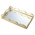 thumbnail image 4 of Mirrored Tray Vintage Style Storage for Coffee Vanity Tray Base Mirrored Table Cosmetic Perfume Bottle Small, 4 of 8