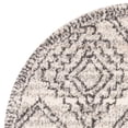 thumbnail image 5 of SAFAVIEH Melrose Coleman Overdyed Geometric Shag Area Rug, Ivory/Grey, 6'7" x 6'7" Round, 5 of 7