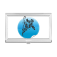 thumbnail image 1 of Winter Sport Skis and Ski Poles Pattern Business Card Holder Case Pocket Box Wallet, 1 of 3
