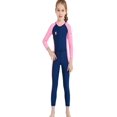 thumbnail image 4 of Luxsea Summer Kids Diving Snorkeling Suits Children Full Body Wetsuit Swimsuit One-Piece Long Sleeves UV Protection Swimwear Outfit For Surfing Snorkeling Swimming, 4 of 7
