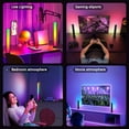 thumbnail image 6 of RGB Light Bar, 10" LED Light Bar, 16 Million colors, APP Control USB Powered, Color Changing TV Backlight, Ambient Lighting for Desk, PC, Gaming, Party, 2 Pack, 6 of 7