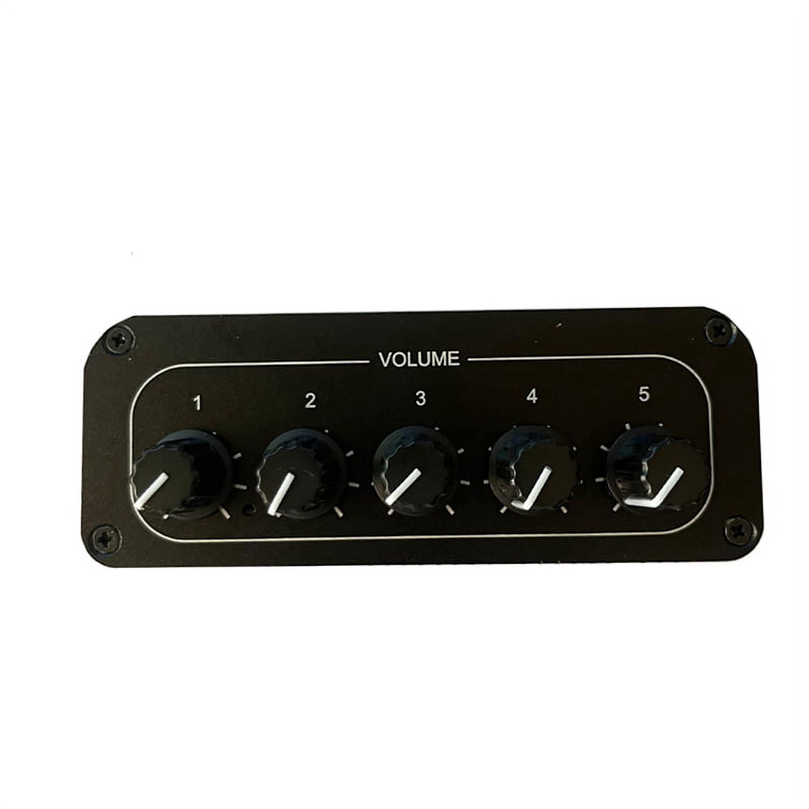 AU-105RCA Audio Distributor Stereo Audio Mixer 1 Input 5 Output Multi-Channel Audio Distributor for Volume Controls