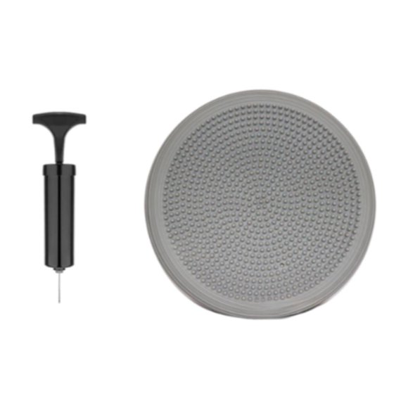 Tabla de estabilidad con bomba de inflado, asiento flexible para todas las edades y sensorial Gris