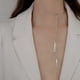 thumbnail image 3 of Collar largo JAMW para mujer Sencillez, 3 of 5