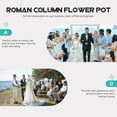 thumbnail image 6 of MLINS White Plastic Roman Pillar for Wedding Decor Retro and Elegant Look with Stable Placement 10.5 Inches, 6 of 8